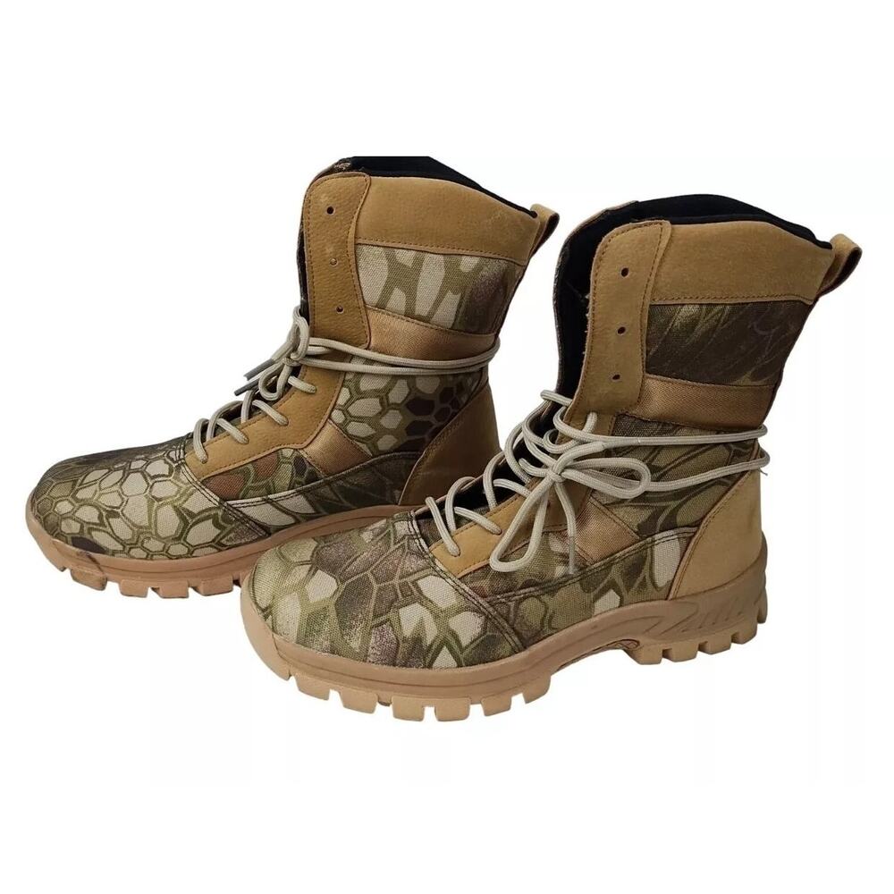 Unbranded Men's Camouflage Durable Outdoor Hiking Military Combat Boots Size 8.5